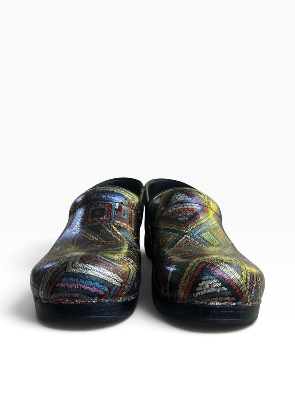 Women’s Dansko Professional Maze Metallic Geometric Leather Clog